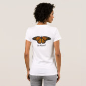 T-shirt Papillons de monarque - migration - Milkweed (Dos entier)