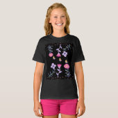 T-shirt papillons et fleurs (Devant entier)