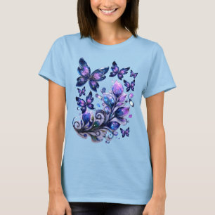 T-shirt Papillons Étincelle Cosmique