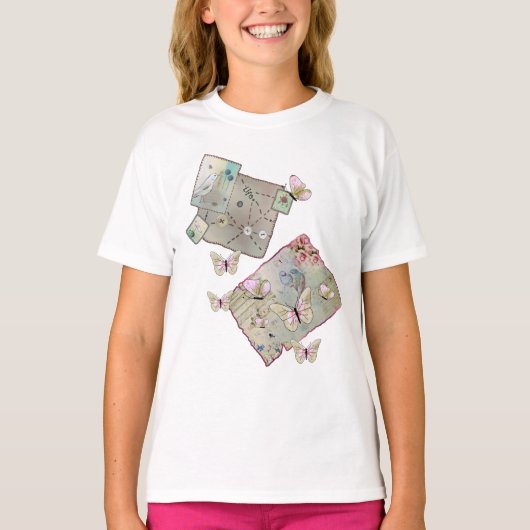 T-shirt Papillons flottant (Devant)