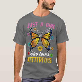 T-shirt Papillons Lover Nature Animaux Filles Femmes Insec