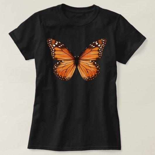T-shirt Papillons Monarque Femmes Milkweed Nature V-N (Design devant)
