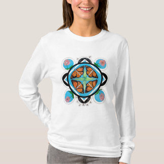 T-shirt Papillons monarques et algues