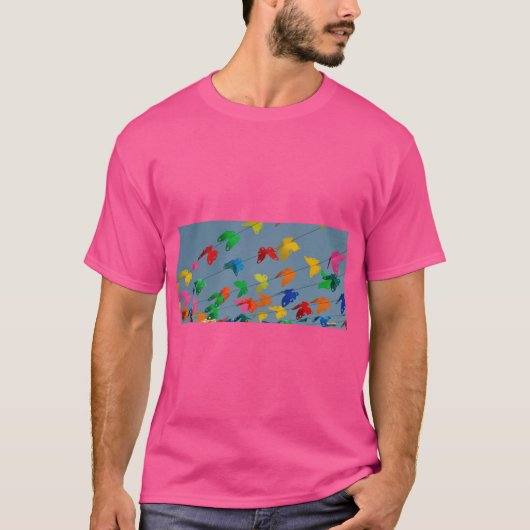 T-shirt papillons multicolores (Devant)