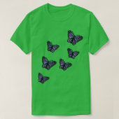 T-shirt Papillons pourpres (Design devant)