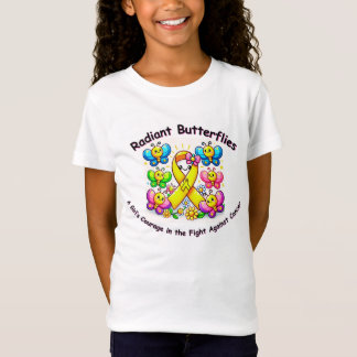 T-Shirt "Papillons radiants : Tee de ruban jaune"