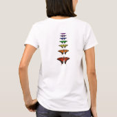 T-shirt Papillons Rainbow Chakra (Dos)