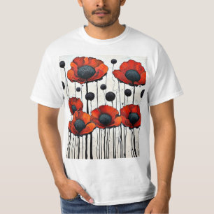 T-shirt Papillons rouges géants 3