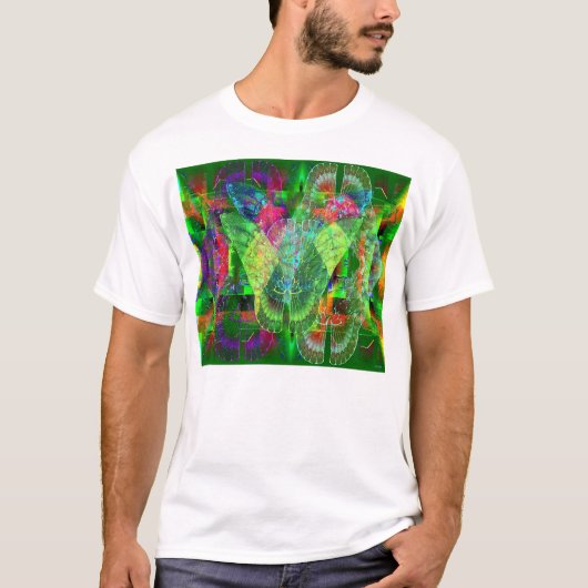 T-shirt Papillons sur le mur (Devant)