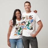 T-shirt Papillons tropicaux : motif coloré d'aquarelle. (Unisexe)