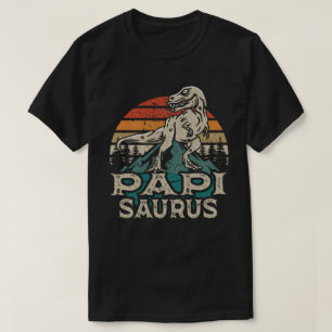 T-shirt Papisaurus Dinosaur Grandpa Saurus Fête des pères