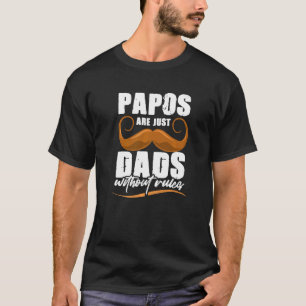 T-shirt Papo Grandpa Règles Grand-père Fête des pères Prem