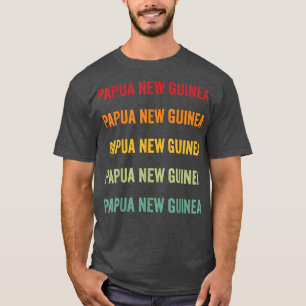 T-shirt Papouasie-Nouvelle-Guinée Rainbow Tet Design, Papo