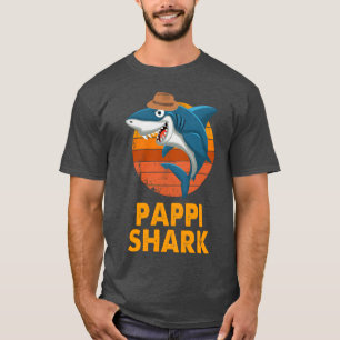 T-shirt Pappi Shark Papa Grandpa amis de la Fête des pères