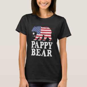 T-shirt Pappy Bear Patriotic Flag Matching Family 4th Of J