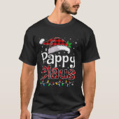 T-shirt Pappy Claus Lumières de Noël Pyjama Famille Matchi (Devant)