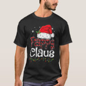 T-shirt Pappy Claus Santa Hat Red Plaid Buffalo Noël (Devant)