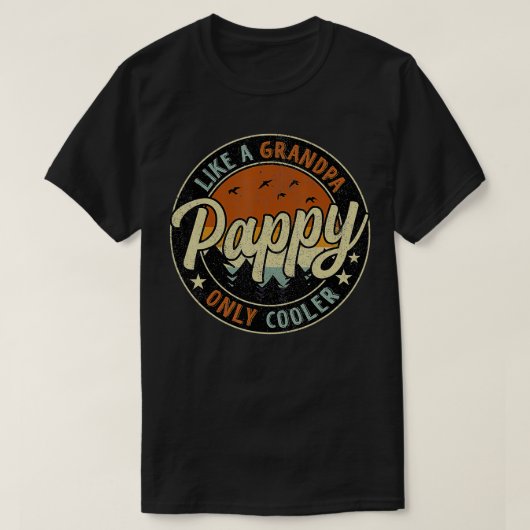 T-shirt Pappy Comme Un Grand-Père Seulement Glacière Vinta (Design devant)