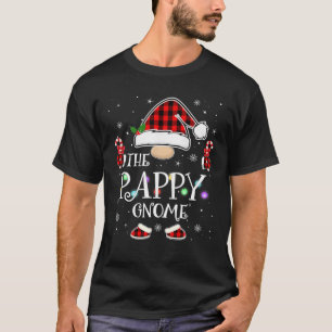 T-shirt Pappy Gnome Buffalo Plaid Matching Family Christma