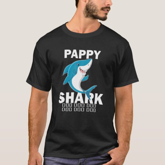 T-shirt Pappy Shark Shirt Fête des pères Idée cadeau pour  (Devant)