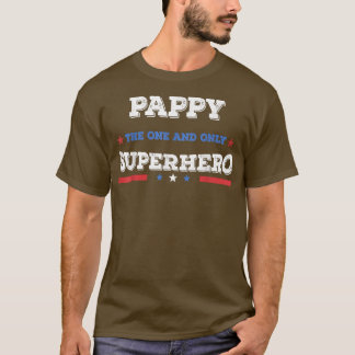 T-shirt Pappy Superdad superhero superpapa père héros étoi