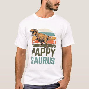 T-shirt Pappysaurus Drôle Dinosaure Vintage Chemise Couche