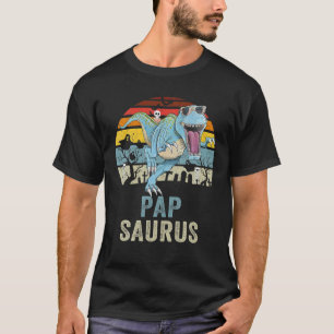 T-shirt Papsaurus T Rex Dinosaur Pop Saurus Famille