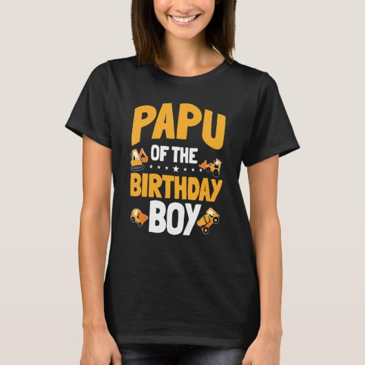 T-shirt Papu De L'Anniversaire Garçon Anniversaire Travail (Devant)