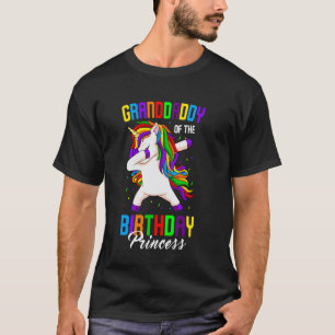 T-shirt Papy de la Licorne de la Princesse d'Anniversaire