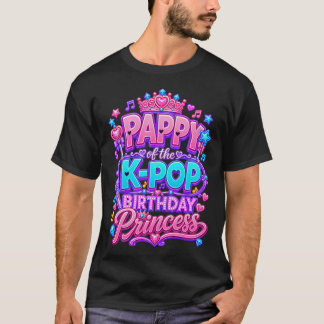 T-shirt Papy de la princesse d'anniversaire de la K-Pop mu