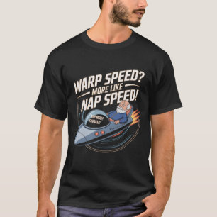 T-shirt Papy de l'espace drôle vitesse de dodo rétro galax