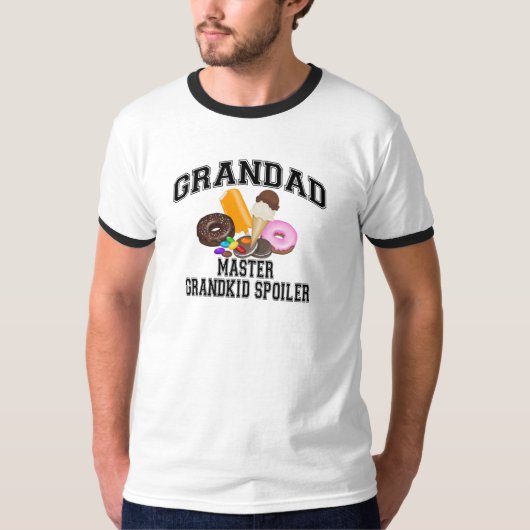 T-shirt Papy de spoiler de Grandkid (Devant)