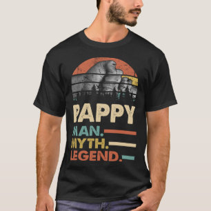 T-shirt Papy Mythe Légende Vintage Hommes Rétro Classique 