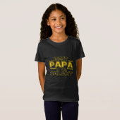 T-Shirt Papy Papa Cadeau Meilleur Papa dans la Galaxie (Devant entier)