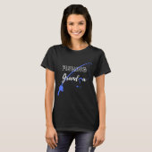 T-shirt Papy pêche police blanche (Devant entier)