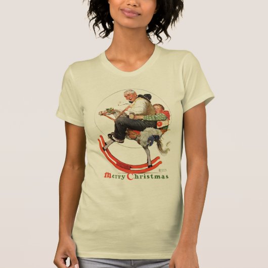 T-shirt Papy sur le cheval de basculage (Devant)