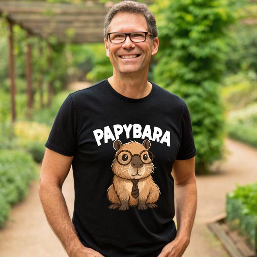 T-shirt Papybara Funny Capybara Papa