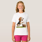 T-shirt Pâques beagle (Devant entier)