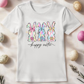 T-shirt Pâques, Bunnies Pastel & Floral
