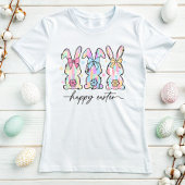 T-shirt Pâques, Bunnies Pastel & Floral