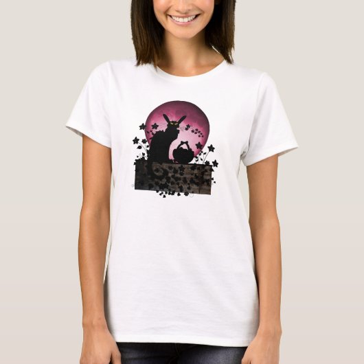 T-shirt Pâques Chat Noir (Devant)