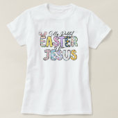T-shirt Pâques chrétiennes amusantes, lapin idiot, c'est p (Design devant)