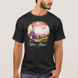 T-shirt Pâques chrétiennes Pâques Jésus est vivant