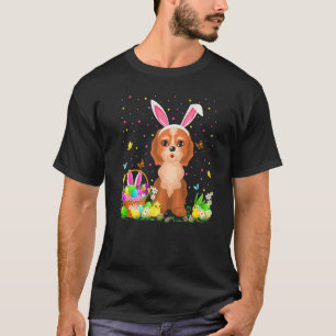 T-shirt Pâques Cockapou Chien Bunny Oeuf Chasse Cockapou E