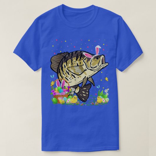 T-shirt Pâques Crappie Poisson Bunny Oeuf Chasse Crappie E (Design devant)