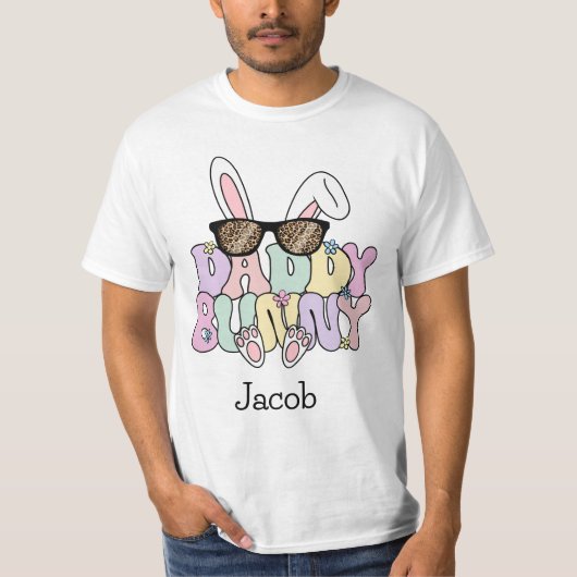 T-shirt Pâques Daddy Bunny (Devant)