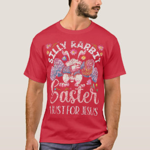 T-shirt Pâques De Lapin Silencieux Est Juste Pour Jésus Oe