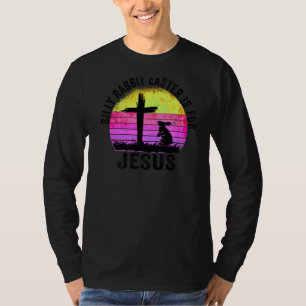T-shirt Pâques De Lapin Silly Est Pour Jésus Religion Chré