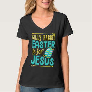 T-shirt Pâques De Lapin Silly Est Pour Jésus Religion Chré
