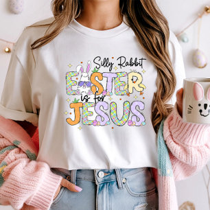 T-shirt Pâques de lapin sot est pour Jésus; Pâques chrétie